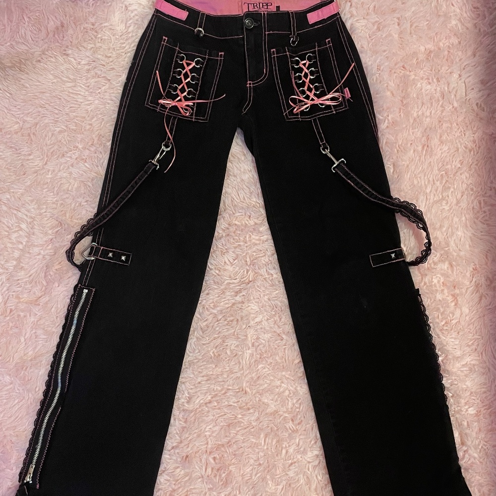 Tripp nyc pink ribbon pants (read disc <3 )